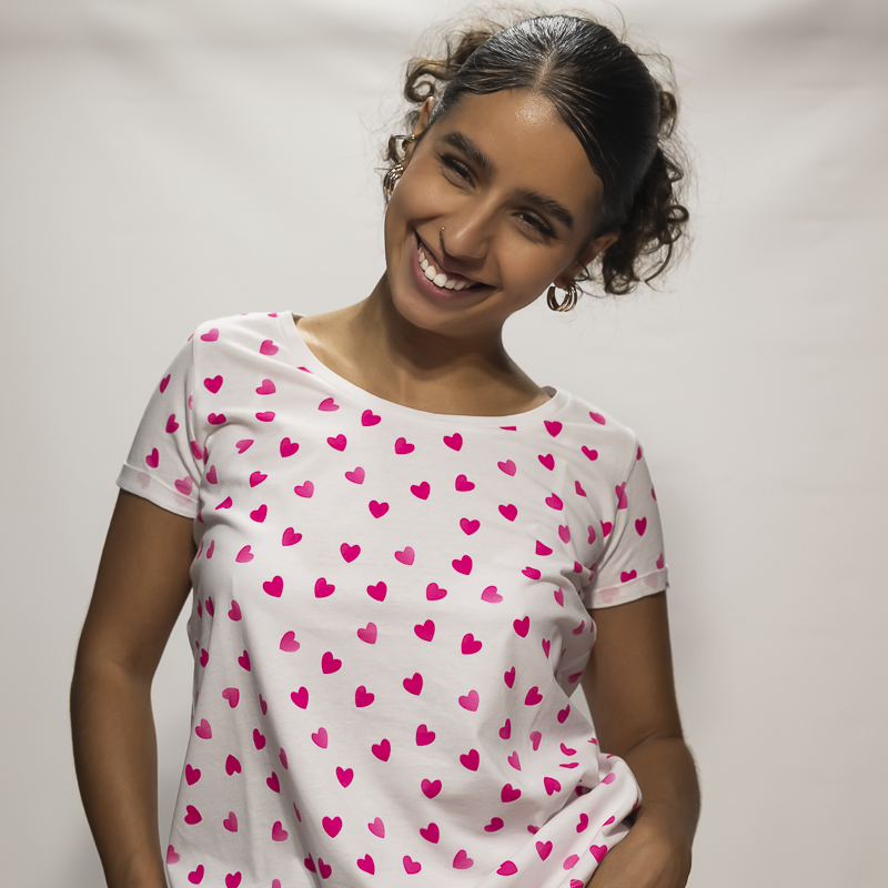 Camiseta Corazones Flúor - Imagen 2