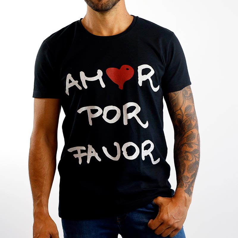 Camiseta Letras Unisex