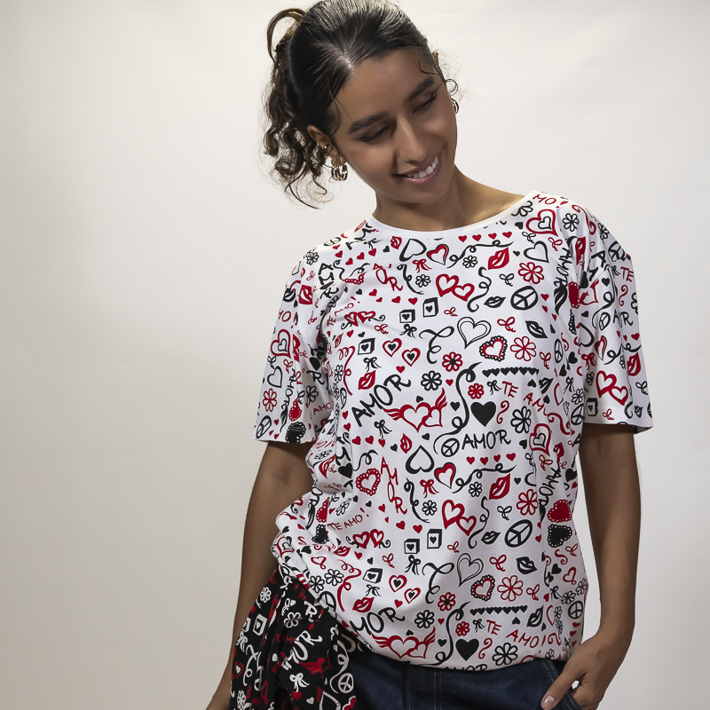 Camiseta Paz y Amor Unisex - Imagen 5