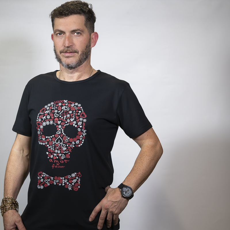 Camiseta Calavera Negra Unisex